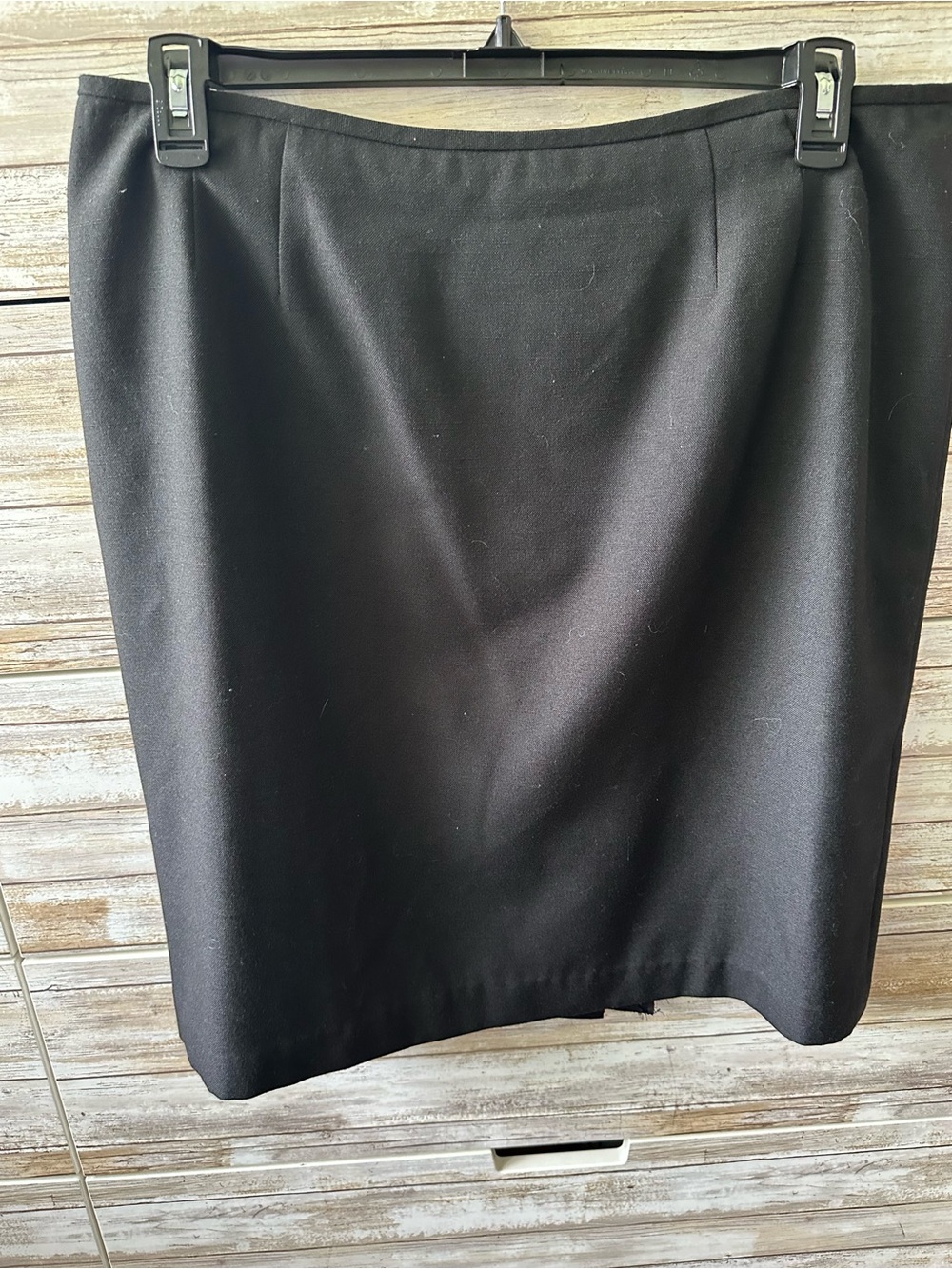 🖤 Classic Black Pencil Skirt Size 18 Career Office Stretch Back Vent